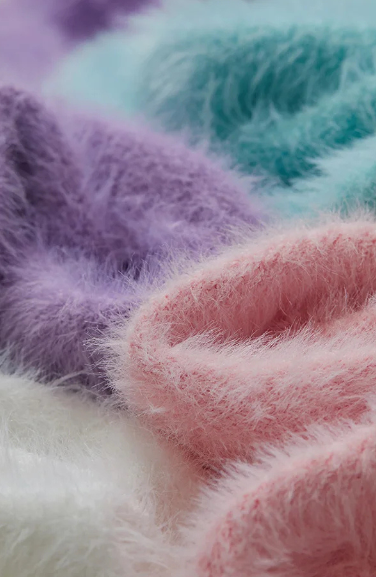 Maison Fuzzy Knit Sweater | Relaxed Fit | Soft Texture