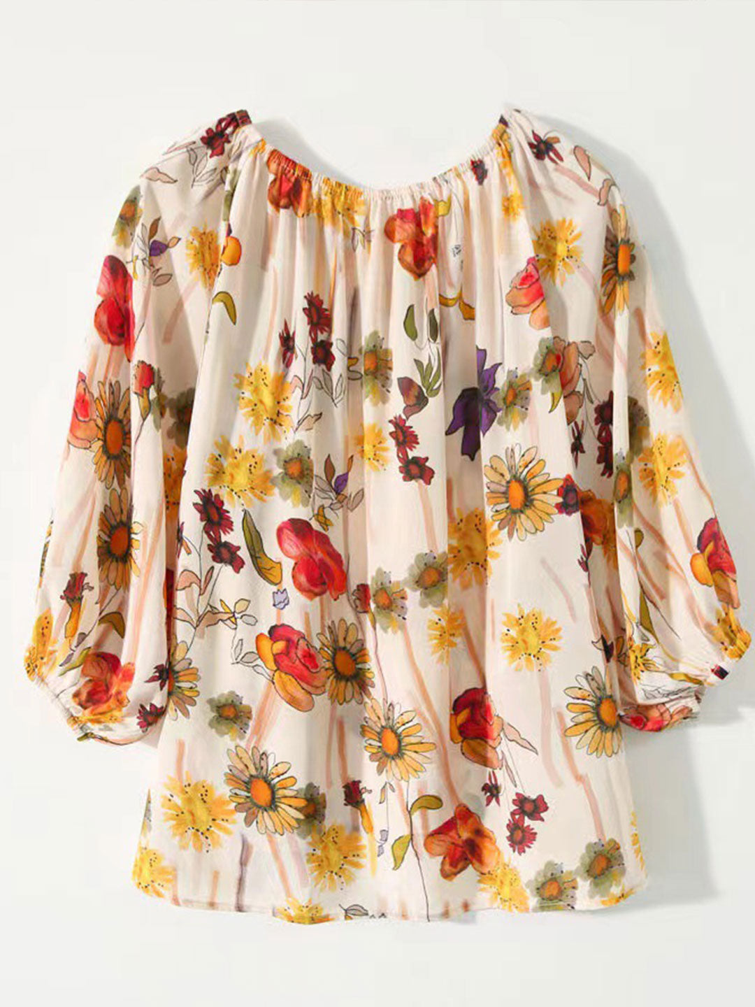 Floral Blouse | Puff Sleeves | Aurora Collection