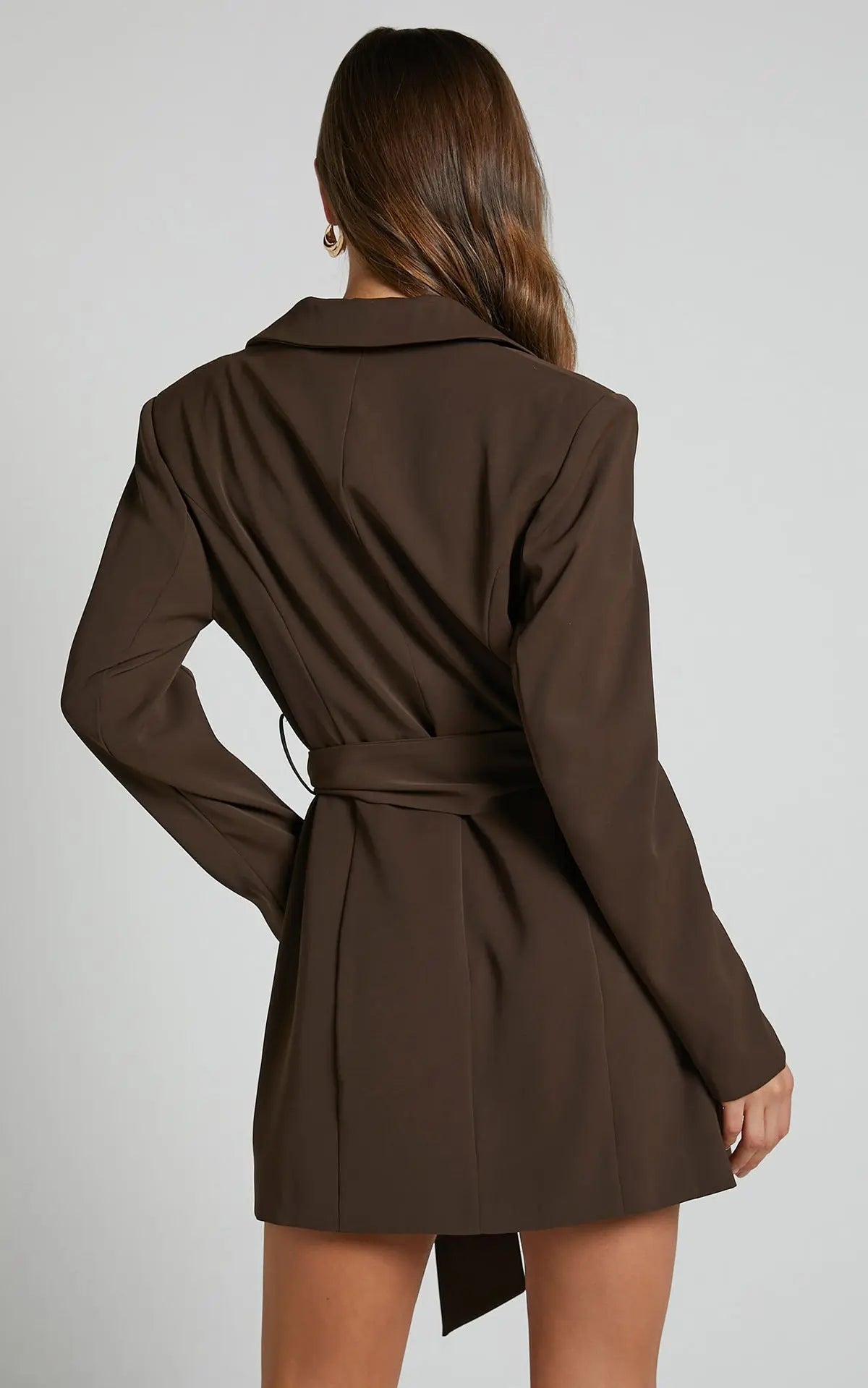 Nocturne Blazer Dress | Belted Wrap Silhouette | Eveningwear