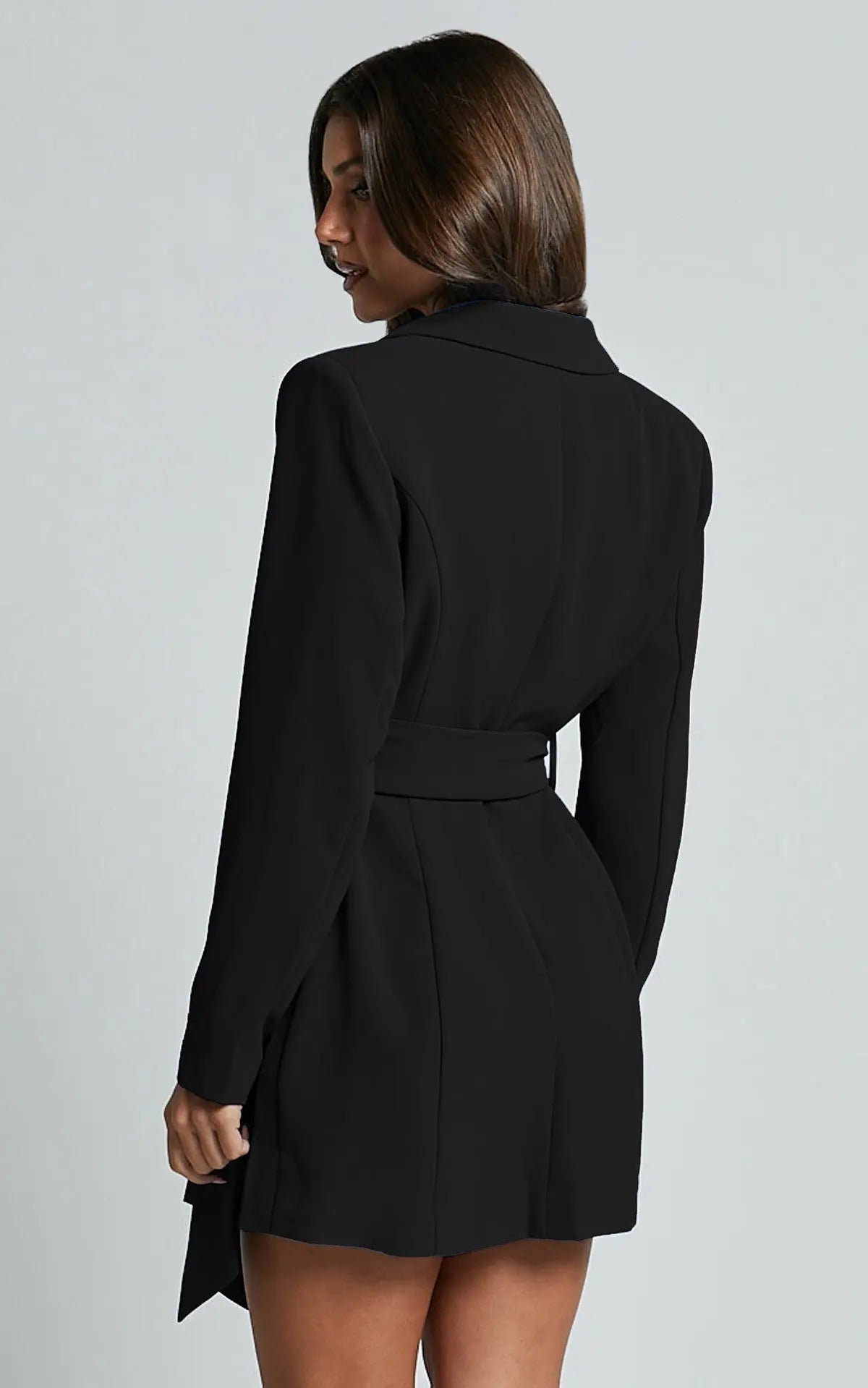 Nocturne Blazer Dress | Belted Wrap Silhouette | Eveningwear