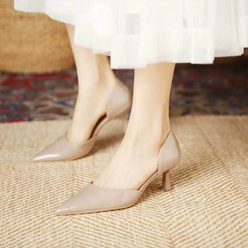 Pointed Toe Patent Heels | Slip-On Pumps