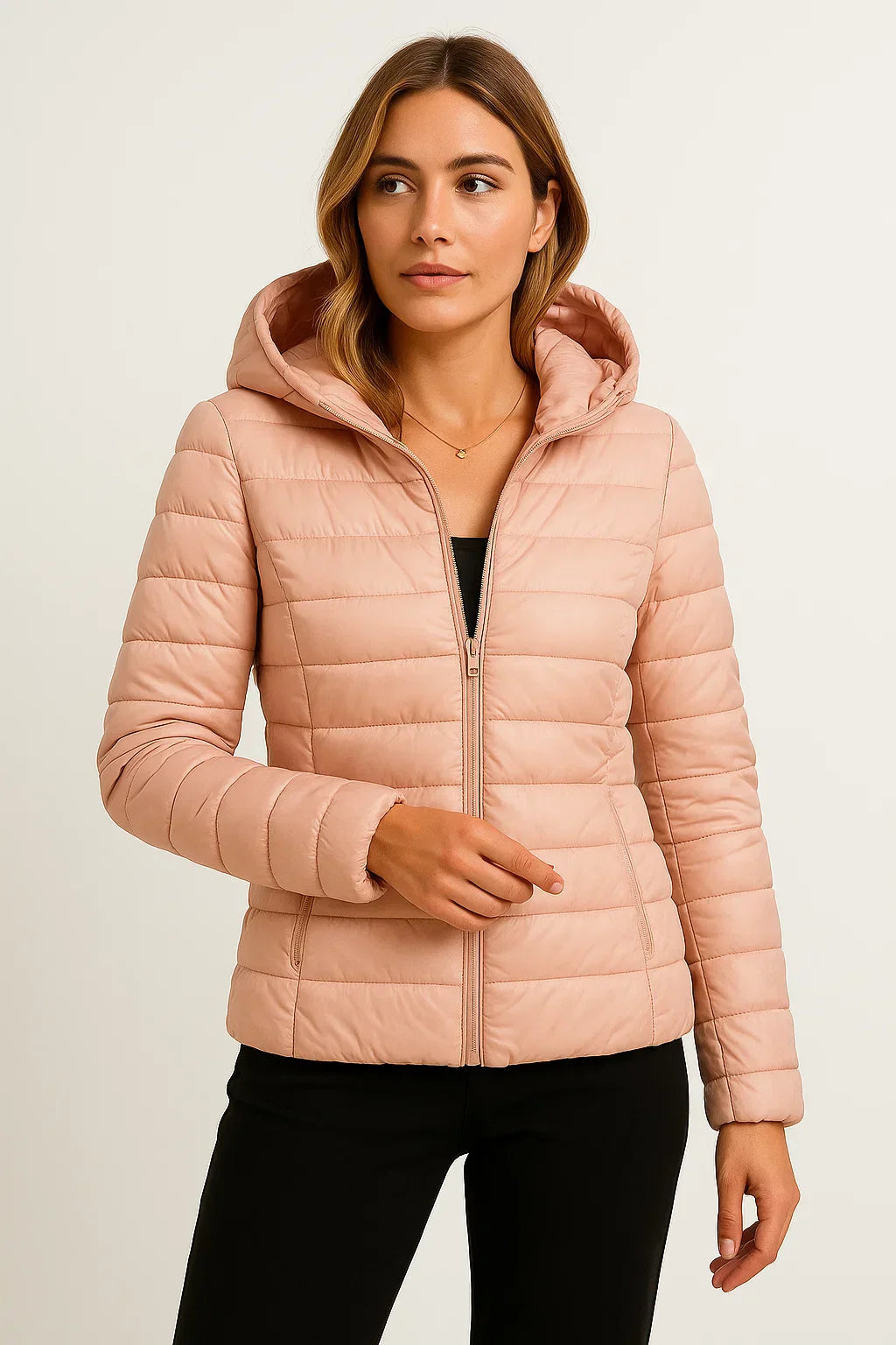 Down Puffer Jacket | Lightweight Hooded Design