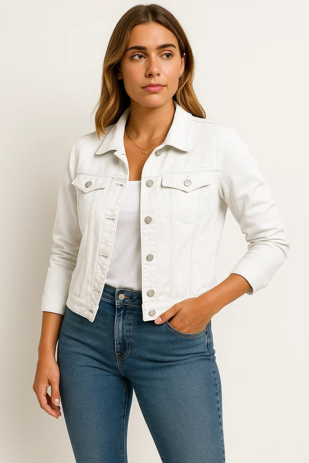 Maison Denim Jacket | Classic Button-Down Design