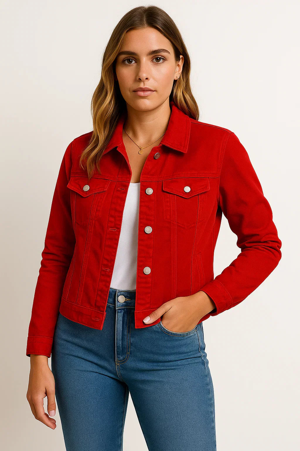 Maison Denim Jacket | Classic Button-Down Design