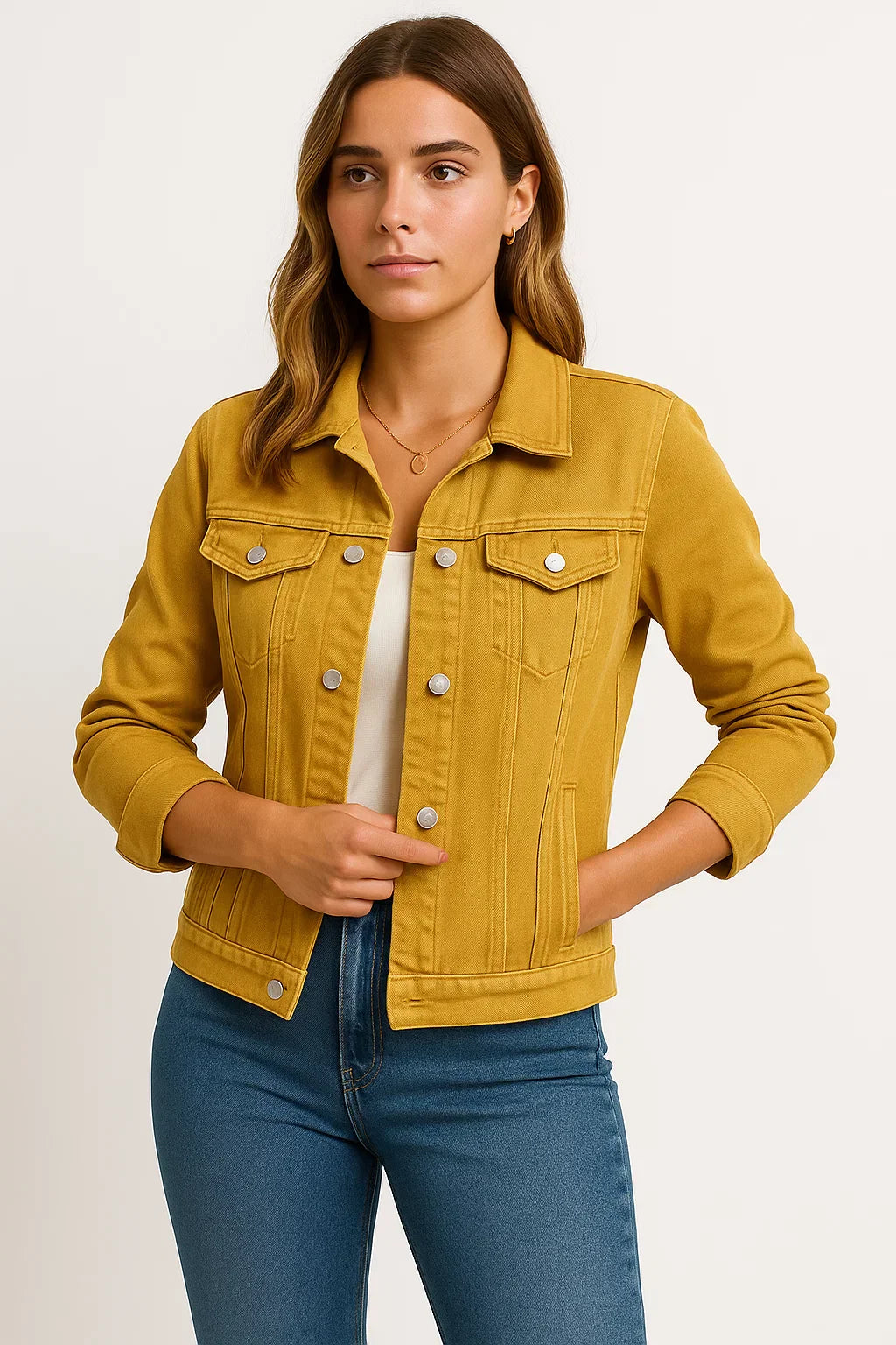 Maison Denim Jacket | Classic Button-Down Design