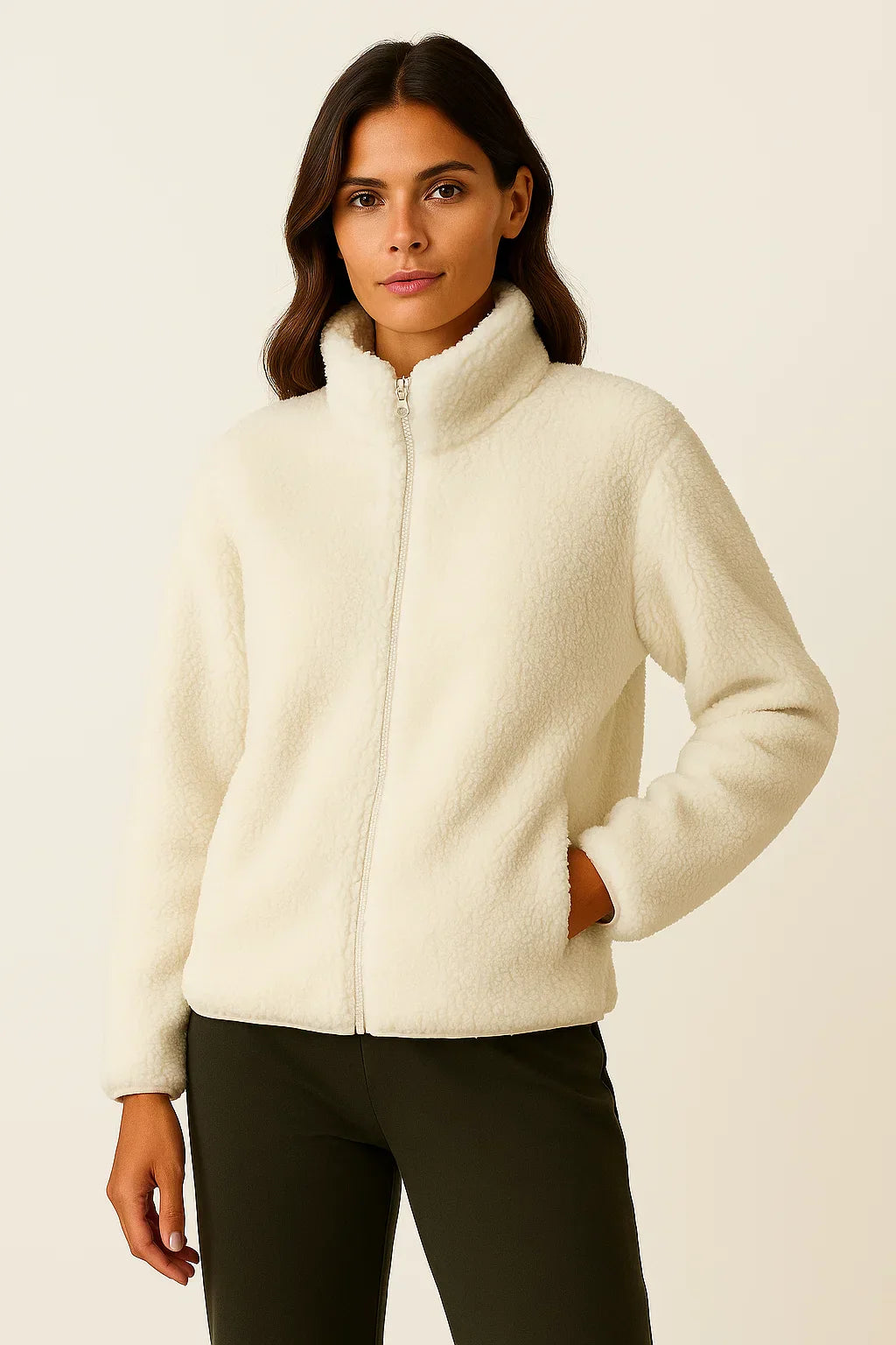 Fleece Zip Jacket | Soft Polar Knit | Regular Fit
