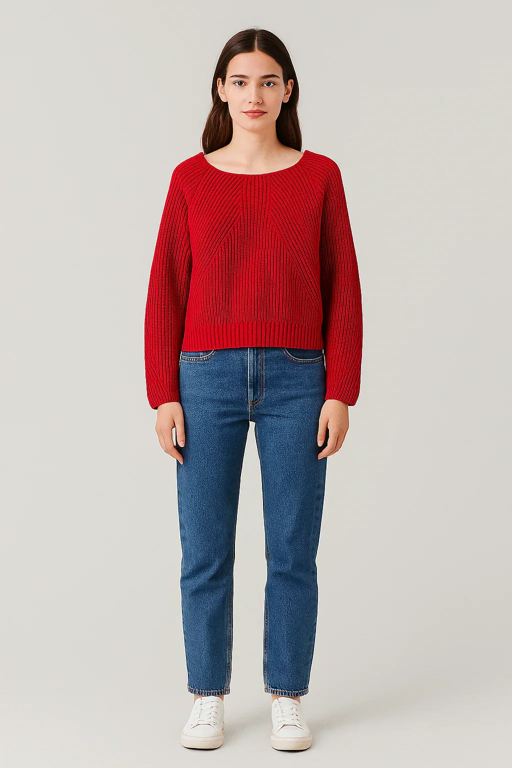 Merino Wool Sweater | Ribbed Knit | Relaxed Fit