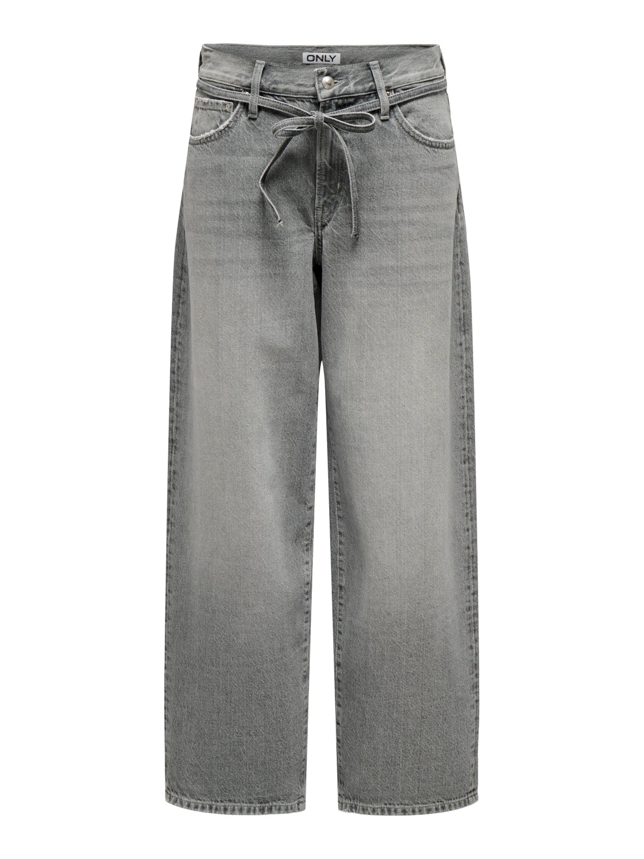 Wide-Leg Grey Jeans | High Waist | Modern Streetwear Denim