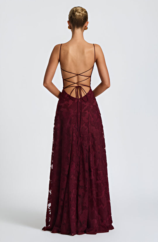 Spaghetti Strap Maxi Dress | Slim Fit Floor-Length