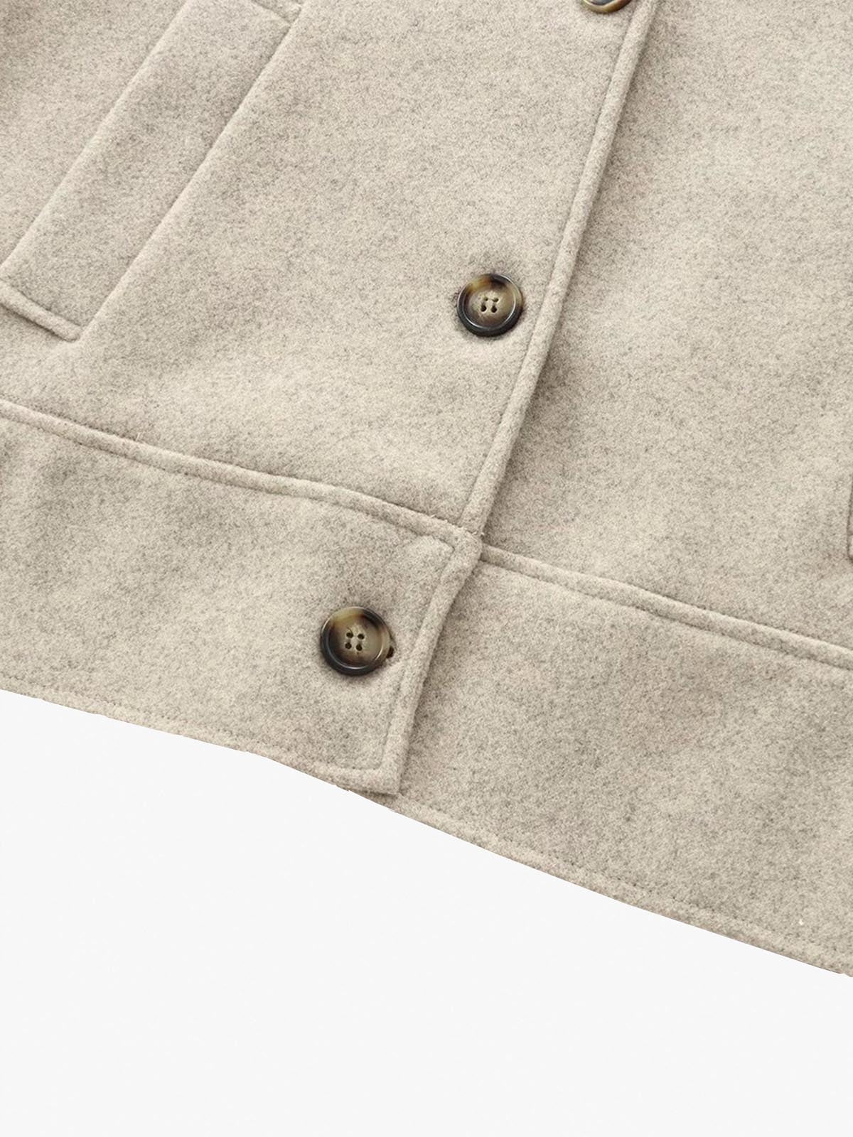 Maison Short Wool-Blend Jacket | Structured Fit