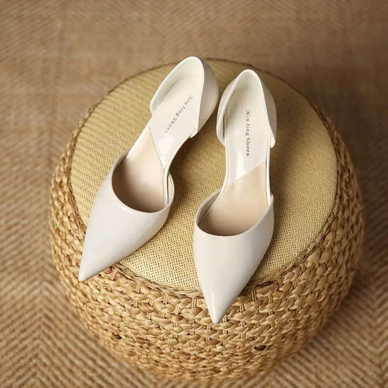 Pointed Toe Patent Heels | Slip-On Pumps