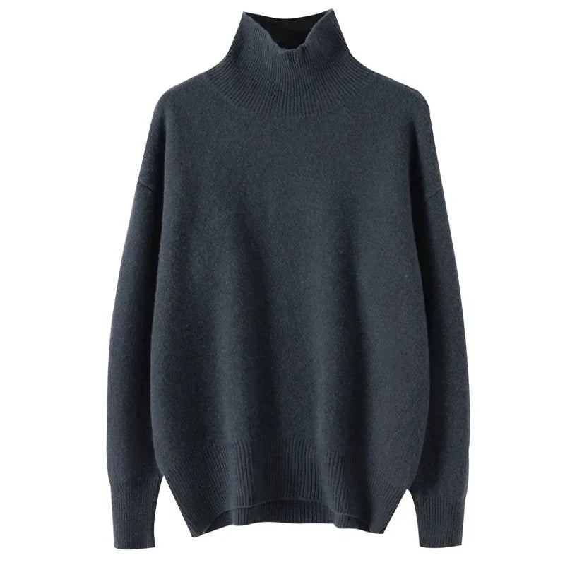 Cashmere Turtleneck Sweater | Relaxed Fit | Maison Collection