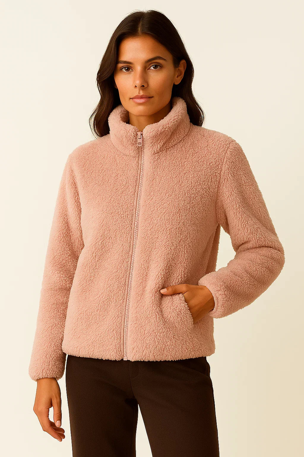 Fleece Zip Jacket | Soft Polar Knit | Regular Fit