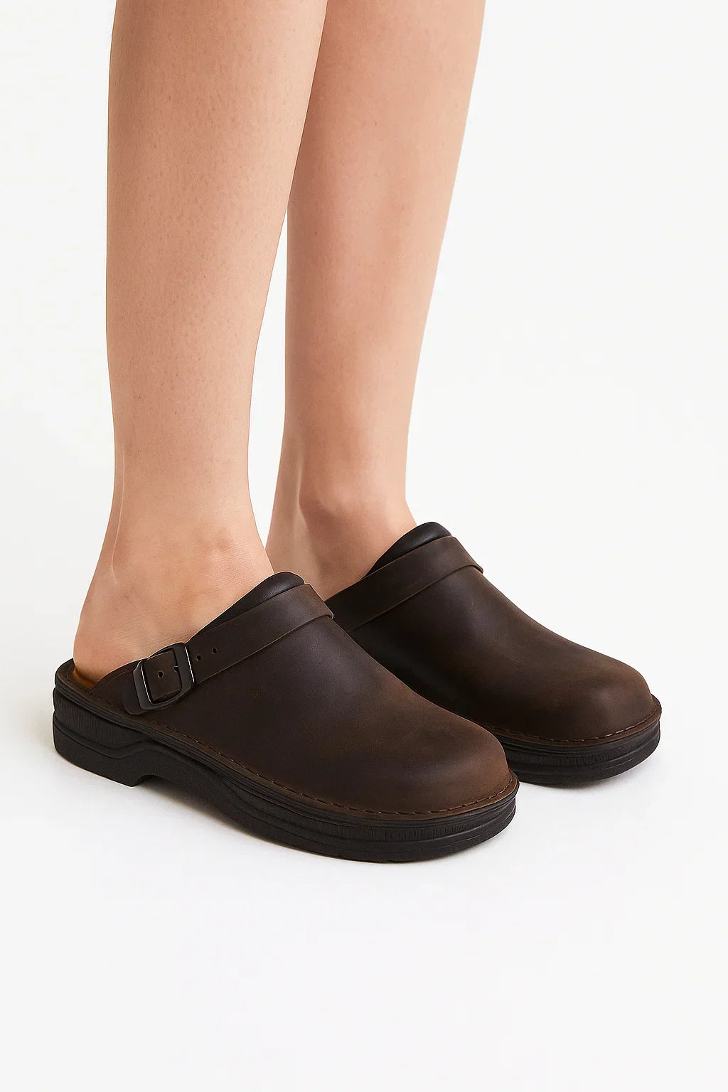 Unisex Clog Slippers | PU Leather | Orthopaedic Comfort Slip-On